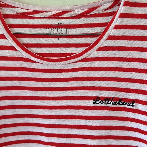 J Crew Collector Tee Sz Small Le Weekend - Picture 2 of 6